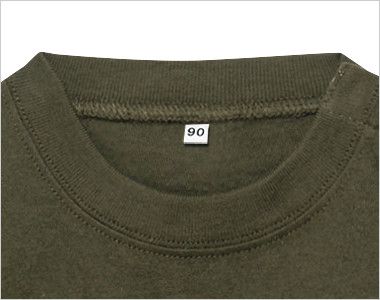 00103-CBT 5.6オンス ヘビーウェイトベビーTシャツ スナップテープ付 襟部分