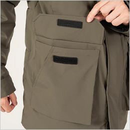 TS DESIGN 1927 [秋冬用]リフレクティブファイバーダウンコート[男女兼用] マチ付き2WAYフラップポケット