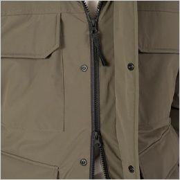 TS DESIGN 1927 [秋冬用]リフレクティブファイバーダウンコート[男女兼用] 座りやすさや裾の捌きやすさが考慮されたダブルジッパー仕様