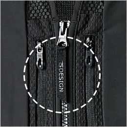 TS DESIGN 5038 [春夏用]ニッカーズハイブリッドベスト[男女兼用] オリジナルファスナー引き手を使用
