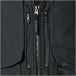 TS DESIGN 5038 [春夏用]ニッカーズハイブリッドベスト[男女兼用] 両胸縦ファスナーポケット