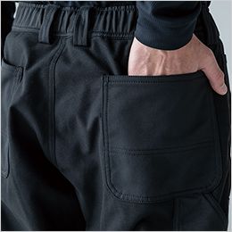 TS DESIGN 55324 [秋冬用]ニッカーズダブルニーパンツ[男女兼用] バックポケット