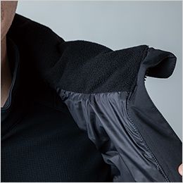 TS DESIGN 55328 [秋冬用]ニッカーズファイバーダウンベスト[男女兼用] 高めのスタンドカラーで襟裏フリース仕様