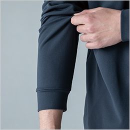 TS DESIGN 55353 [秋冬用]ニッカーズドライワッフルロングスリーブTシャツ[男女兼用] リブ仕様で腕まくりがしやすい袖口