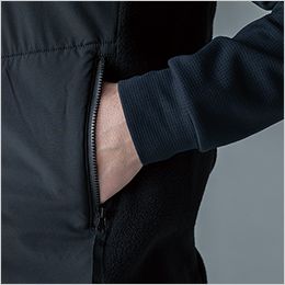 TS DESIGN 5548 [秋冬用]ニッカーズフリースベスト[男女兼用] ファスナーポケット
