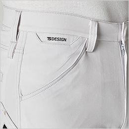 TS DESIGN 5612 [通年]TS4Dエコダブルクロス メンズパンツ[男性用] コインポケット、両脇ダブルループ付き