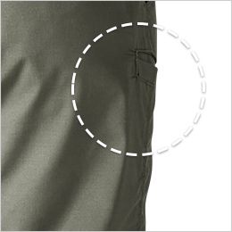 TS DESIGN 5802 [春夏用]TCNライトクロスパンツ[男女兼用] 右もも玉縁ポケット付