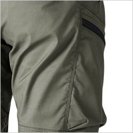 TS DESIGN 5804 [春夏用]TCNライトクロスカーゴパンツ[男女兼用] 右側のカーゴパンツはファスナー仕様