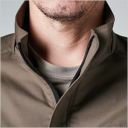 TS DESIGN 5806 [春夏用]TCNライトクロスジャケット[男女兼用] 前立て仕様、フロントファスナーオリジナル引き手