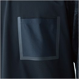 TS DESIGN 80150 [春夏用]メガクールロングスリーブTシャツ[男女兼用] 左胸ポケットは無縫製の圧着仕様