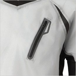 TSデザイン 84335 [通年]リップストップ ウインドブレーカーシャツ(男女兼用) スルーポケット