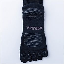TS DESIGN 85123 [通年]5本指グリップソックス 足裏グリップ付きの5本指ソックス。