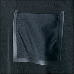 TS DEOロングスリーブTシャツ ポケットを無縫製の圧着仕様で付けており、裏地にステッチ糸が無いので肌に当たる嫌な感覚を無くしている。