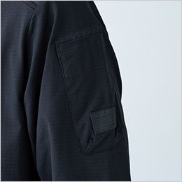 TS DESIGN 85605 [春夏用]TS DEO ドッツロングスリーブハーフジップ[男女兼用] ペン差し