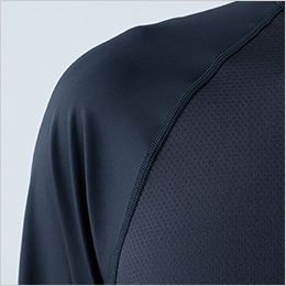 TS DESIGN 8615 [春夏用]クールアイスライトロングスリーブシャツ[男女兼用] 両袖部分にはUVカット率の高いクールアイスライトを使用。胴体部分にはメッシュを使用し、汗をかいても快適に着用出来る。