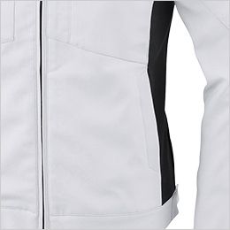 ジーベック 1500[秋冬用]裏綿ストレッチ長袖ブルゾン[男女兼用] 両脇ポケット