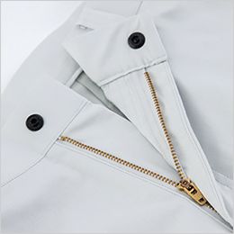 ジーベック 1530 [春夏用]ピタリティスラックス[男性用] 前中心は丈夫な3YGファスナー。