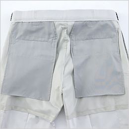 レディースピタリティカーゴパンツ 内側、裏付き。（22.シルバーグレーのみ）