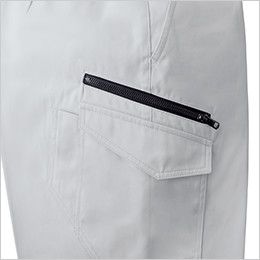 ジーベック 1696[春夏用]帯電防止トロピカルノータックラットスズボン[男性用] ファスナーポケット付き