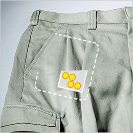 ジーベック 2052[秋冬用]綿100%ノータック スラックス ポケット内側にコインポケット付き