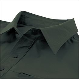 ジーベック 2222[春夏用]クロスゾーン コーデュラ アイス半袖シャツ 台襟仕様で清潔感のあるきちんとした印象に