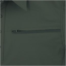 ジーベック 2222[春夏用]クロスゾーン コーデュラ アイス半袖シャツ ファスナー付きポケット