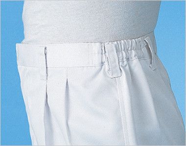 ジーベック 25301 スラックス(裾ネット付)(男性用) スムーズな動きをサポートする脇ゴム仕様