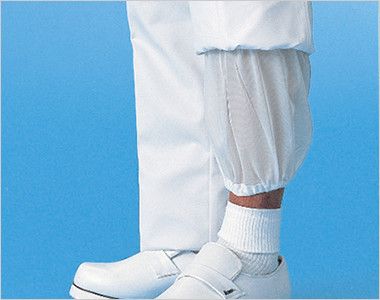 ジーベック 25301 スラックス(裾ネット付)(男性用) ヒザから裾の裏側に体毛落下を防ぐメッシュ&ゴム仕様の裏地を装備