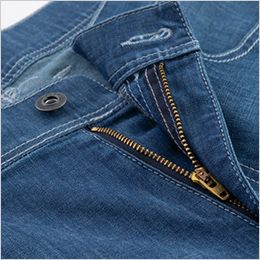 ジーベック 2815[春夏用]現場服 ストレッチ サマーデニムハーフパンツ 中心は丈夫な3YGファスナー