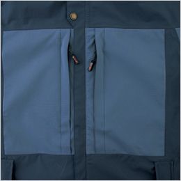 ジーベック 32002 クロスゾーン レインジャケット[男女兼用] 両胸止水ファスナーポケット
