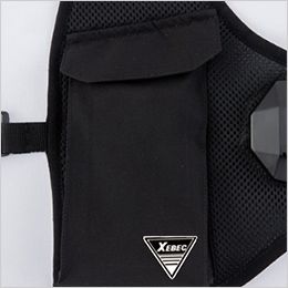 ジーベック 33009 [春夏用]ペルチェベスト[男性用] 左脇にバッテリー、コントローラー収納可能なポケット。