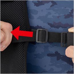 ジーベック 33009 [春夏用]ペルチェベスト[男性用] フロントバックル、ベルト紐で調整可能。