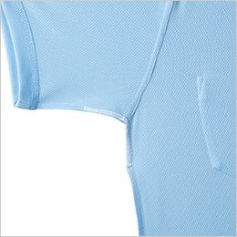 ジーベック 6030 ハニカムメッシュ半袖ポロシャツ(胸ポケット有り)(男女兼用) 消臭テープ付き