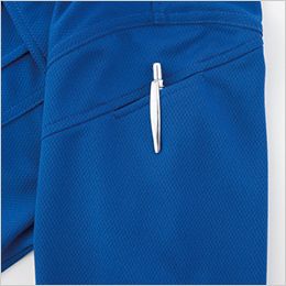ジーベック6042[春夏用]JIS制電 半袖ポロシャツ[男女兼用] ペン挿しポケット