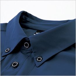 ジーベック 6080[春夏用]クロスゾーン 接触冷感 半袖ポロシャツ[男女兼用] 台襟仕様で清潔感のあるきちんとした印象に