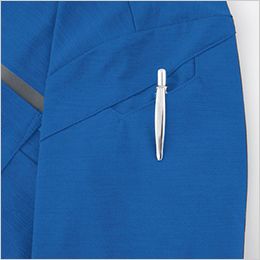 ジーベック6670[春夏用]クロスゾーン エコストレッチ半袖ポロシャツ[男女兼用] ペン挿しポケット