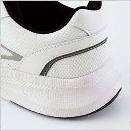 ジーベック 85414 [通年]セーフティーシューズ[男女兼用] 踵部の反射材で夜間・暗所での安全性が向上。