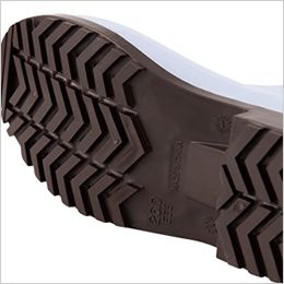 ジーベック 85765 [通年]ショート丈長靴[男女兼用] 水や油で滑りやすい場所での転倒事故を軽減する滑りにくい靴底仕様。