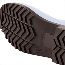 ジーベック 85766 [通年]ロング丈長靴[男女兼用] 水や油で滑りやすい場所での転倒事故を軽減する滑りにくい靴底仕様。