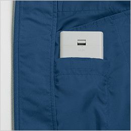 KU90470 [春夏用]空調服 帯電防止長袖ブルゾン 電池ボックス専用ポケット