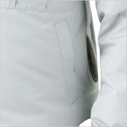 KU90720SET 空調服セット 長袖ブルゾン ポリ100％ チタン加工(遮熱) ポケット付
