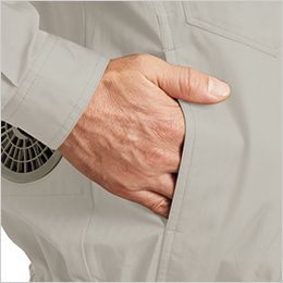 ジーベック XE98002 [春夏用]空調服 綿100％ 現場服長袖ブルゾン ポケット付き