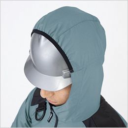 ジーベック XE98024SET[春夏用]空調服®セット 遮熱 ベスト(フード付き) ヘルメット対応の大型フード