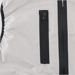 ジーベック XE98029[春夏用]空調服® サイドファン綿100%ベスト(フード付き) ファスナーポケット付き