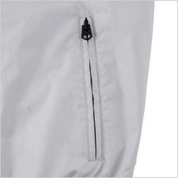 ジーベック 42-XE98034 空調服半袖ブルゾン 両脇ファスナーポケット。