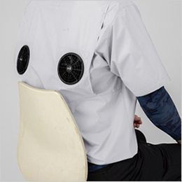 ジーベック 42-XE98034 空調服半袖ブルゾン 背もたれに当たらない。