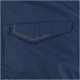 ジーベック XE98037 [春夏用]空調服®長袖ブルゾン[男性用] 左胸ポケットはモノを傷つけにくい隠し仕様。（反射プリント入り）