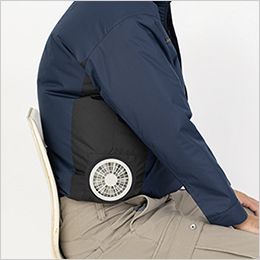 ジーベック XE98037 [春夏用]空調服®長袖ブルゾン[男性用] サイドファン仕様。