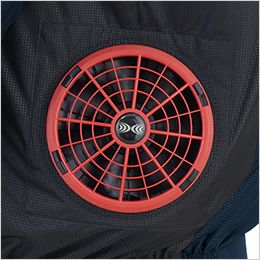 ジーベック XE98037 [春夏用]空調服®長袖ブルゾン[男性用] ファン装着時。
