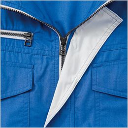 ジーベック XE98107 [春夏用]空調服半袖ブルゾン（ハーネス対応）[男性用] 前立て裏配色使用（19.46のみ）。